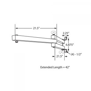 SP-LED-ARM-DL or DL-5000-ARM The Dockmaster LED Dock Lighting